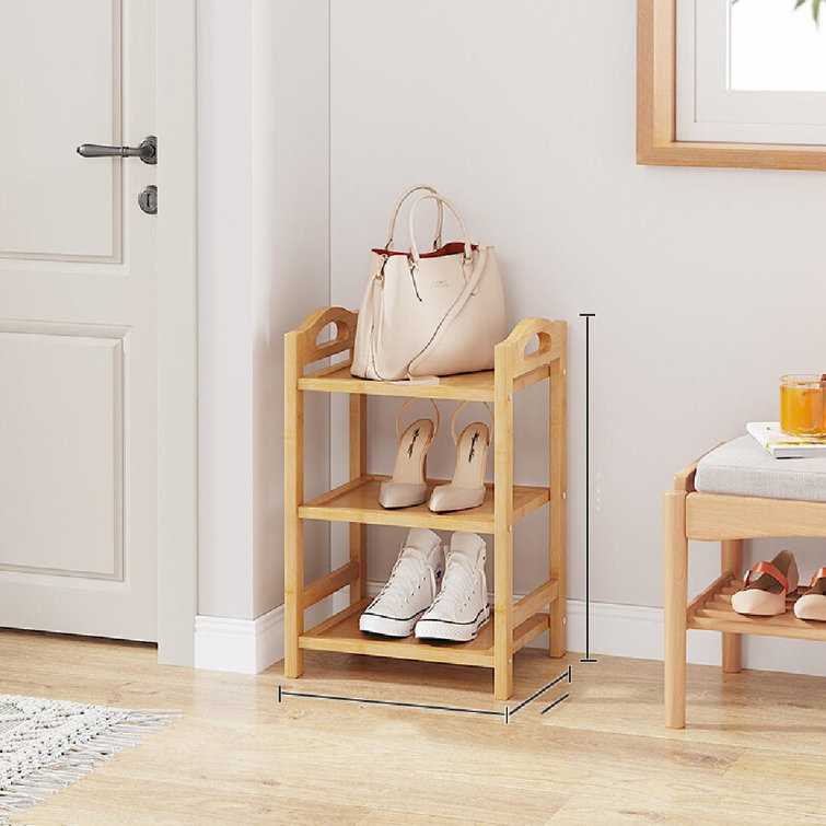 3 pair shoe discount rack